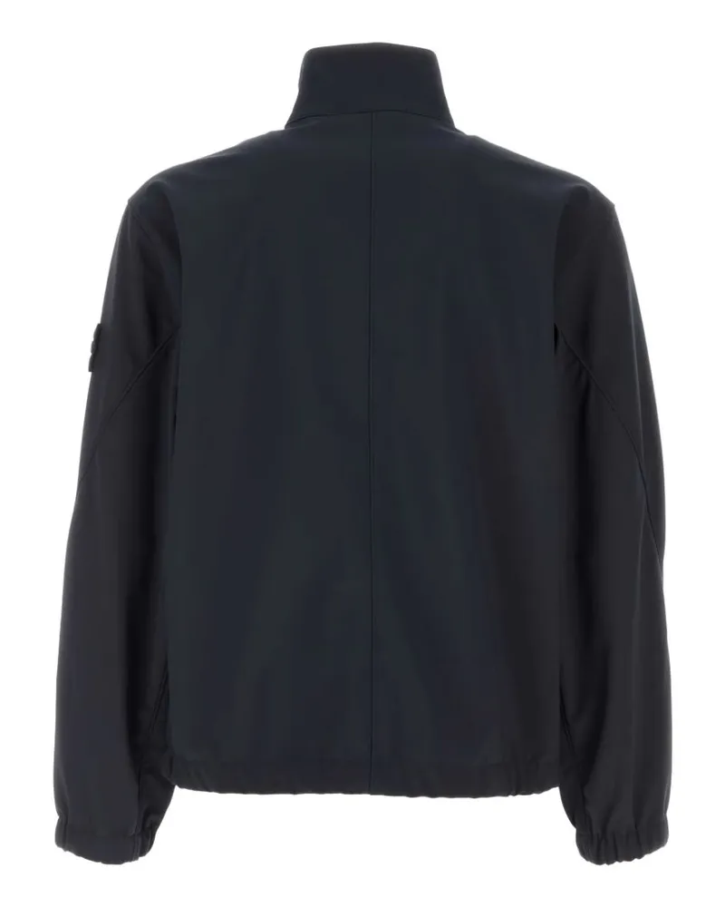 Stone Island Logo-Patch Zip-Up Jacket — Navy Navy