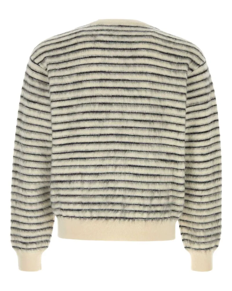 Tom Ford Stripe Sweater — White White