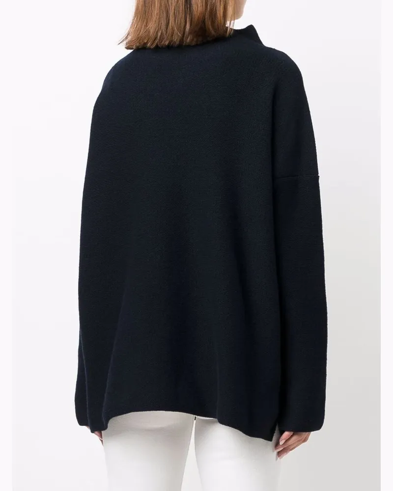 Daniela Gregis Wool Turtleneck Sweater — Navy Navy