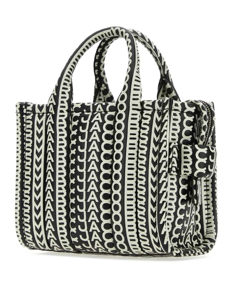 Marc Jacobs Women's Monogram-Jacquard Leather Shoulder Bag Black Lamb Black