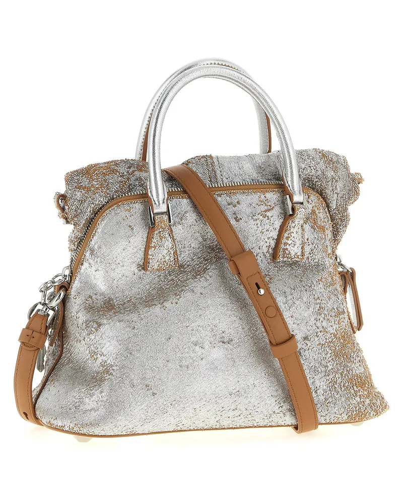 Maison Margiela 5AC Mini Top Handle Bag — Silver Silver