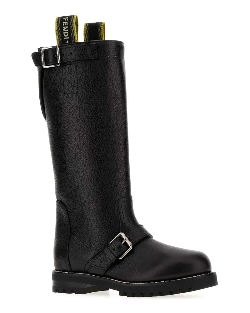 Fendi Biker Boots — Black Black