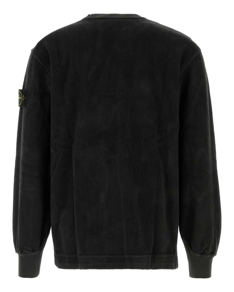 Stone Island Leadgrey Felpe Exterior: Cotton Sweater Gray