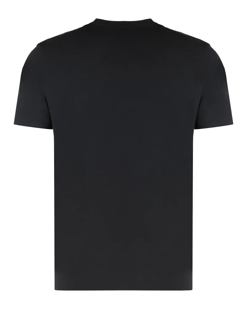 Paul & Shark Men Cotton Jersey T-Shirt With Logo Black T-Shirts And Polos Black