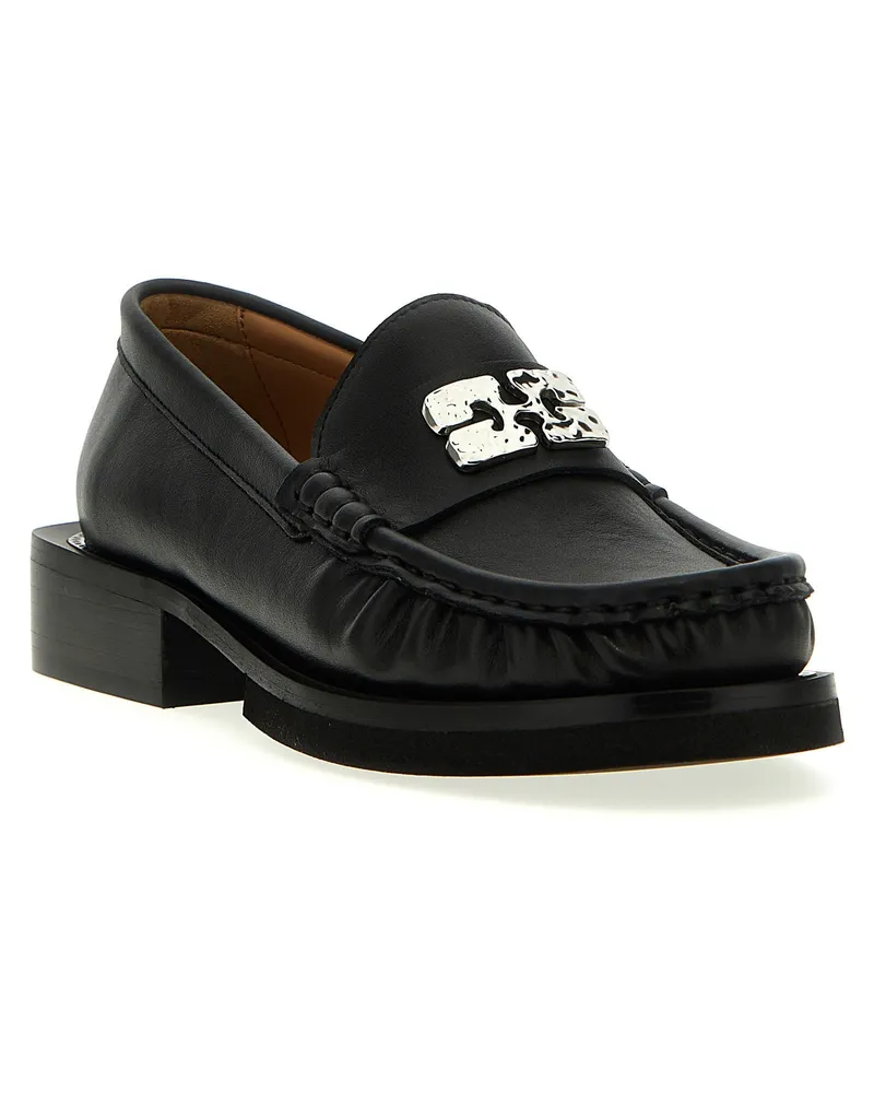 Ganni Butterfly Loafer — Black Black