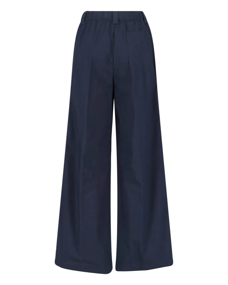 ASPESI Women's Trousers Blue Cotton Navy