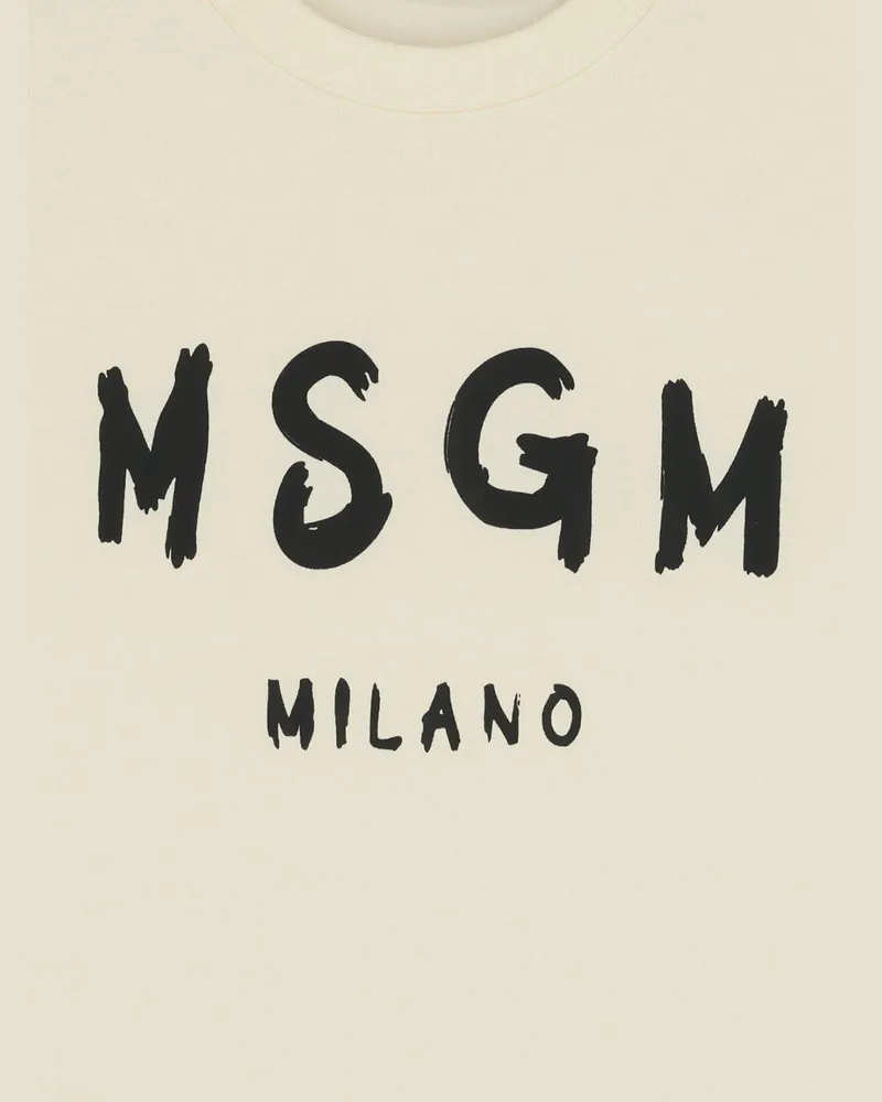 MSGM Kids T-Shirt — Cream Cream