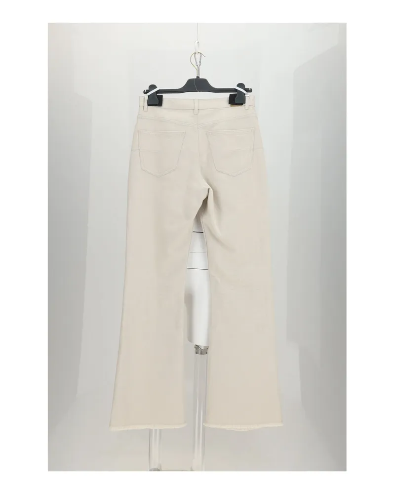 Dior Women's Jeans Beige Cotton Beige