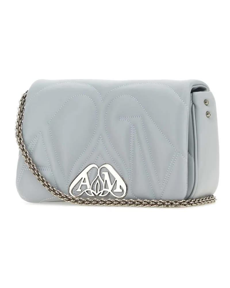 Alexander McQueen Seal Shoulder Bag — Grey Grey