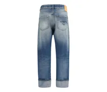 Women's Straight-Leg Jeans Abyss Selvedge Blue Cotton
