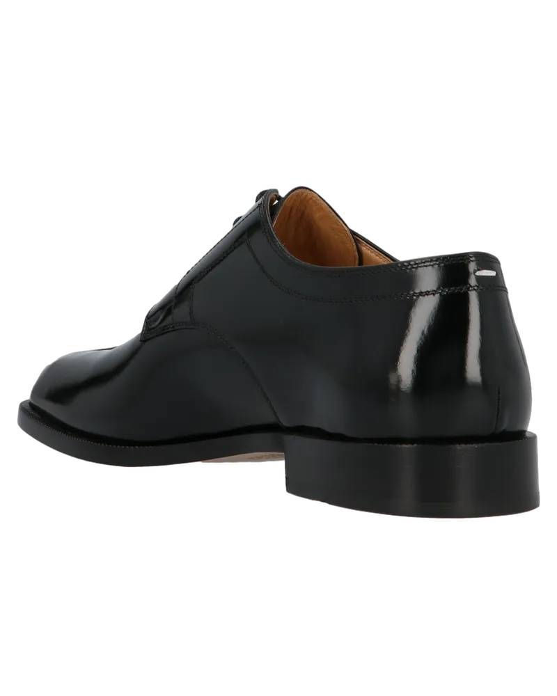 Maison Margiela Men's Black Calfskin Oxfords And Derbies Shoe Black