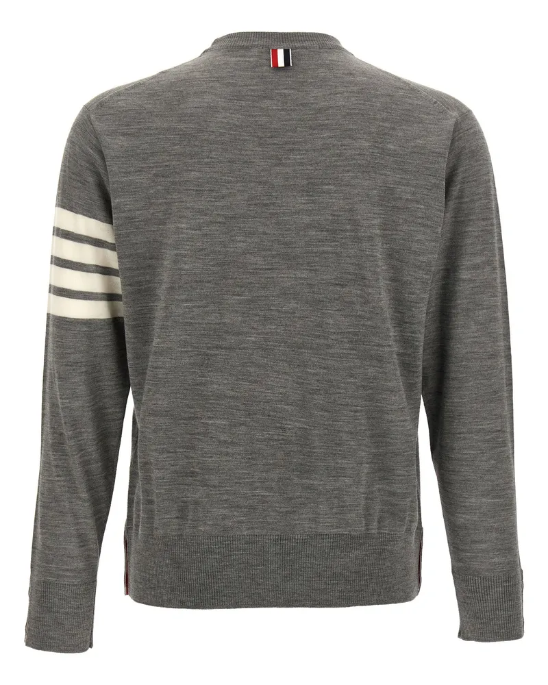 Thom Browne 4 Bar Sweater — Grey Grey