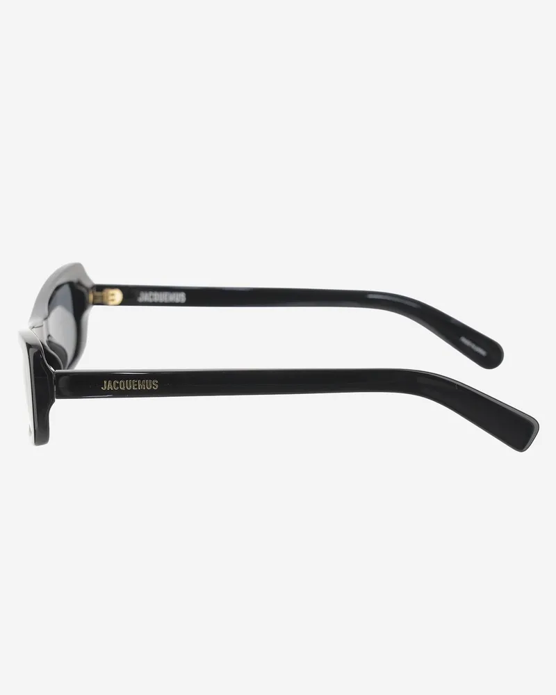Jacquemus Women's Sunglasses With Logo Detail Black Nylon Black