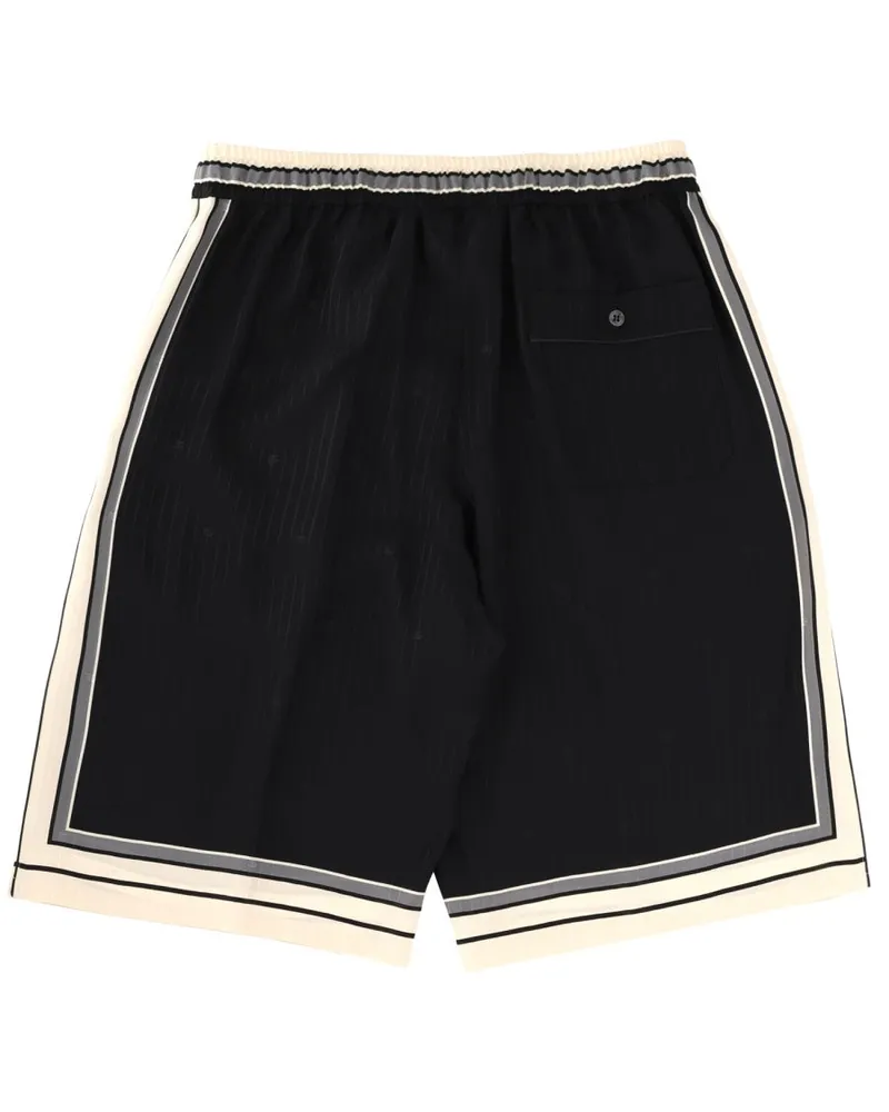 Dolce & Gabbana Silk Bermuda Shorts — Black Black