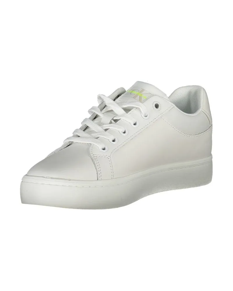 Calvin Klein Leather Sneaker — White White