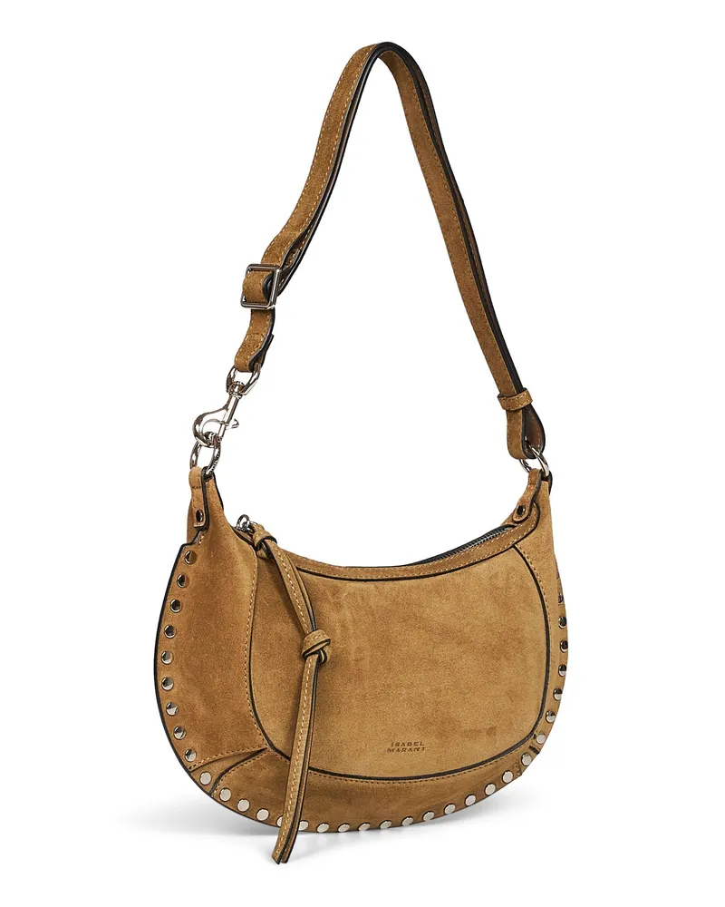 Isabel Marant Women's Shoulder Bag Oskan Moon Camel Calf Leather Camel