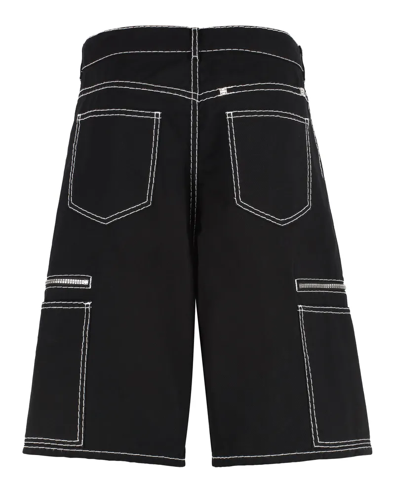 Givenchy Men's Cotton Bermuda Shorts Black Polyester Black