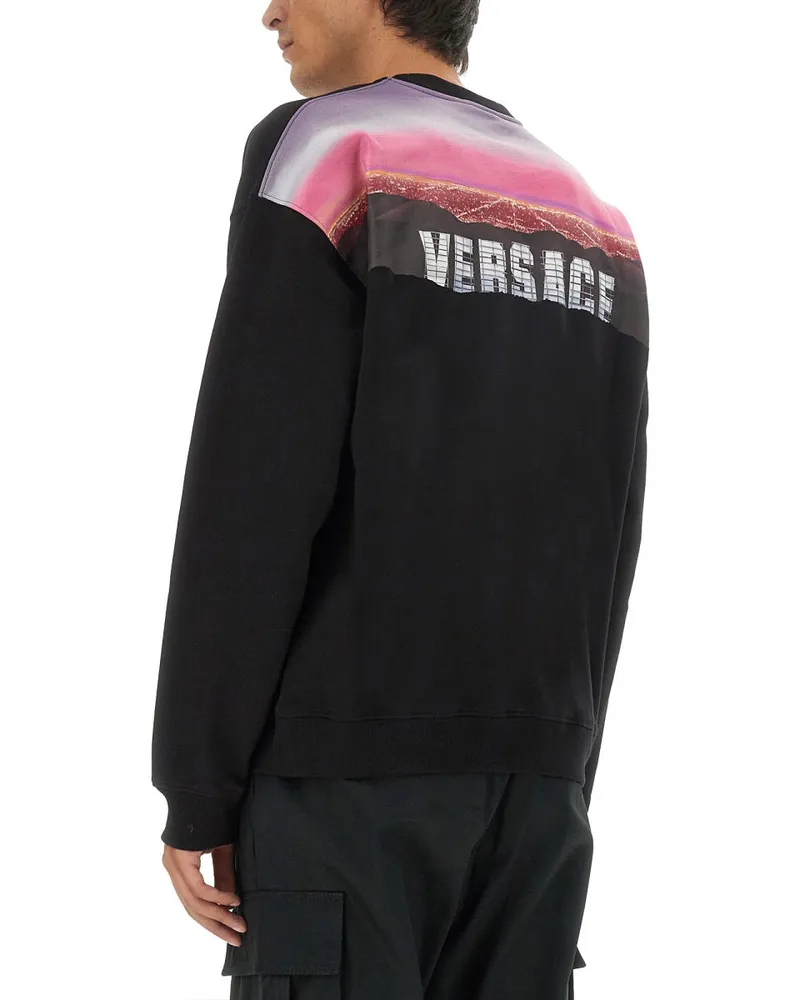 Versace Cotton Sweatshirt — Black Black