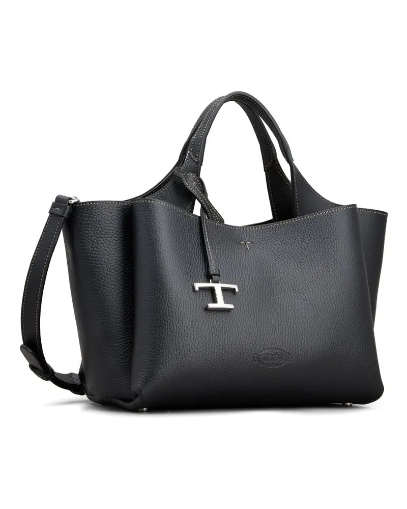 TOD'S T Timeless Tote Bag — Black Black