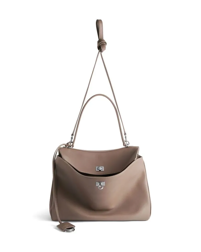 Balenciaga Unisex Bag H25 Taupe Taupe
