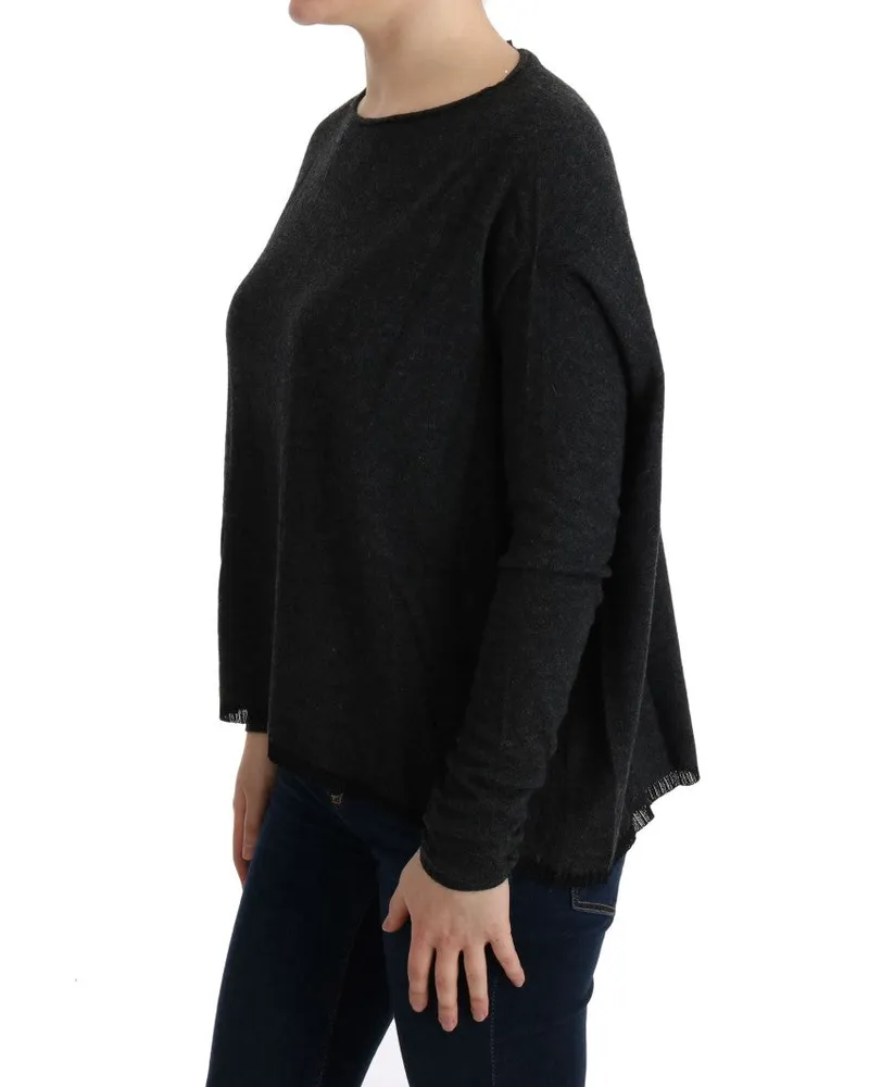CoSTUME NATIONAL Women's Gray Viscose Knitted Sweater Clothing Gray