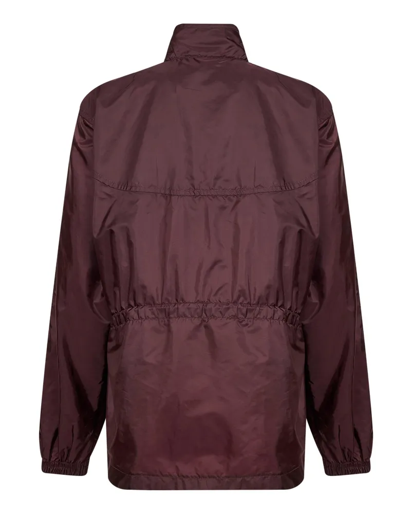 Prada Women's Garnet Re-Nylon Blouson Jacket Recycled Polyamide Bomber Garnet