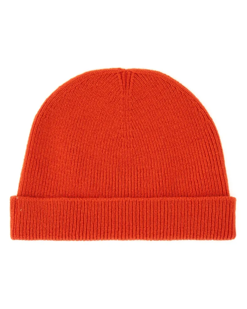 Jil Sander J47ZZ0130_J14773626 Wool Blend Beanie — Orange Orange