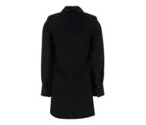 Women's Black Gabardine Mini Dress Abiti