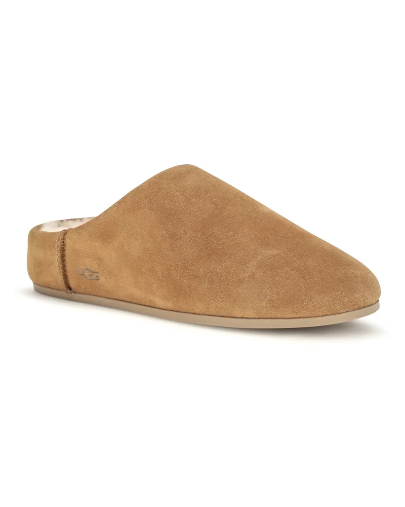 UGG Women's Slip-On Mules Elea Chestnut Suede Upper: Mutton Sandal Chestnut