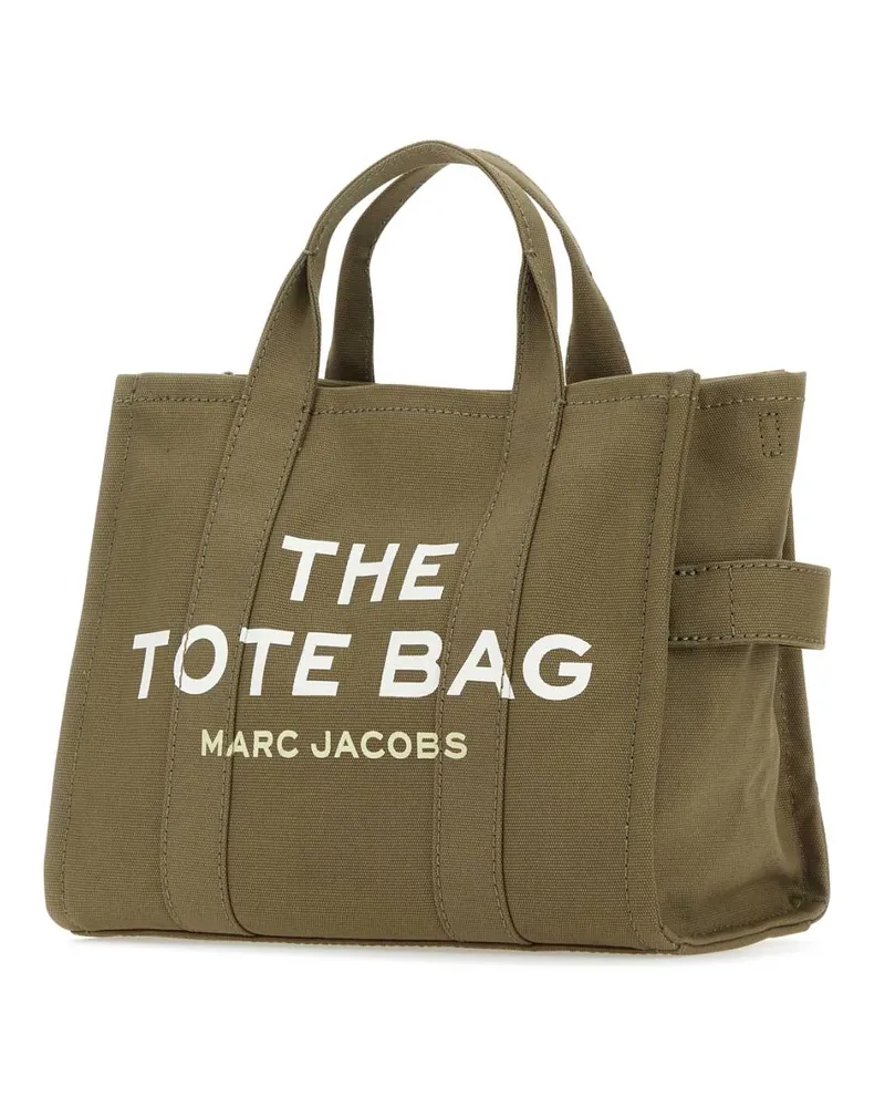Marc Jacobs Women's Army Green Canvas Medium The Tote Bag Handbag 372 Cotton Borse A Mano Green