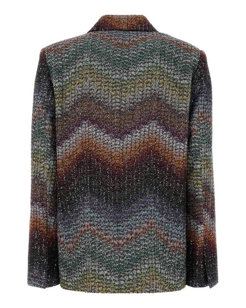 Missoni Women's Embroidered Viscose Blend Blazer Multidark Vi Me Pa Giacche E Gilet Jacket Multicolor