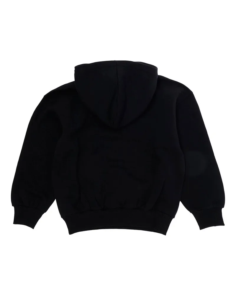 Moschino Hoodie Boy Black Cotton Hoods & Sweatshirts Black