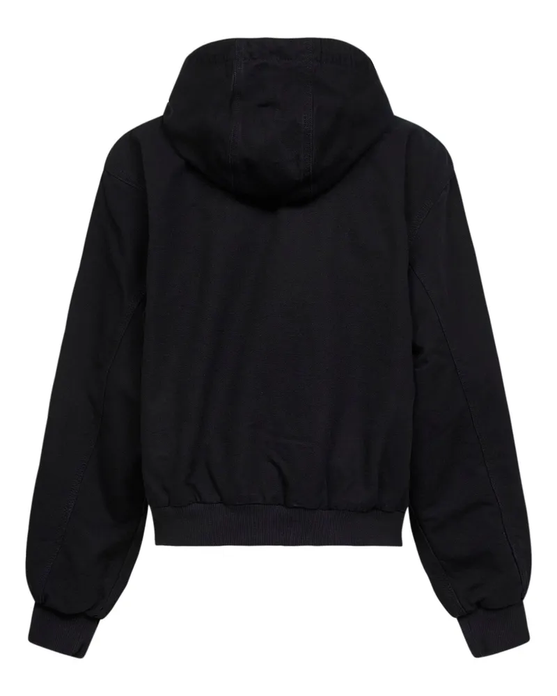 Carhartt WIP Women's Hooded Jacket W Og Active Black Cotton Bomber Black