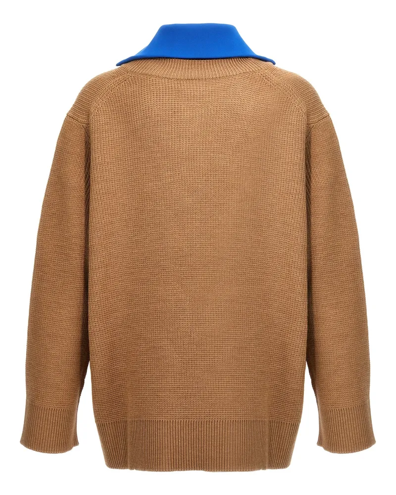 Jil Sander Men Multicolor Wool Cardigan Clothing Beige