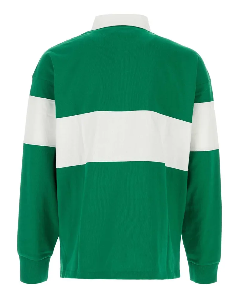 Ralph Lauren Men's Green Cotton Polo Shirt Eringreenwhite Exterior Green