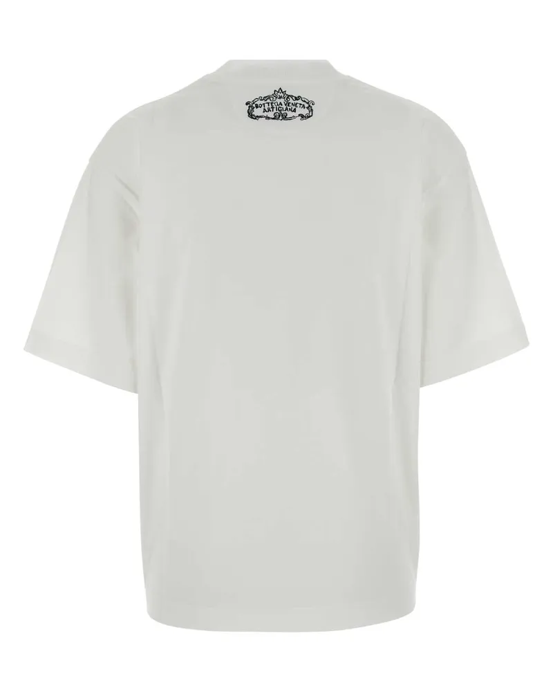 Bottega Veneta Women's White Cotton T-Shirt Exterior White
