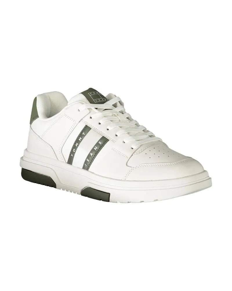Tommy Hilfiger Contrasting Color-Block Lace-Up Sneaker — White White