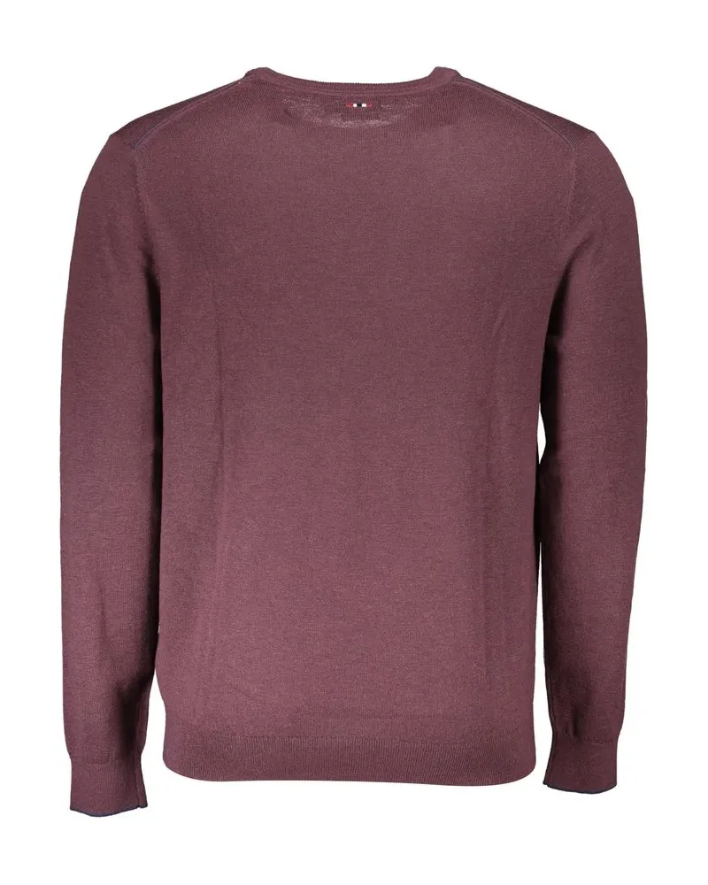 Napapijri Wool Crew Neck Sweater — Purple Purple