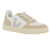 Leather Low-Top Sneaker — White
