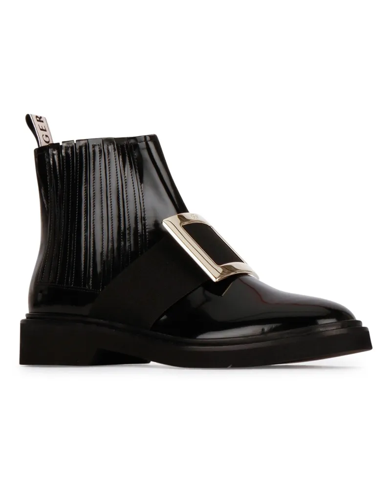 Roger Vivier Women's Rangers Boot Black Calfskin Col Black