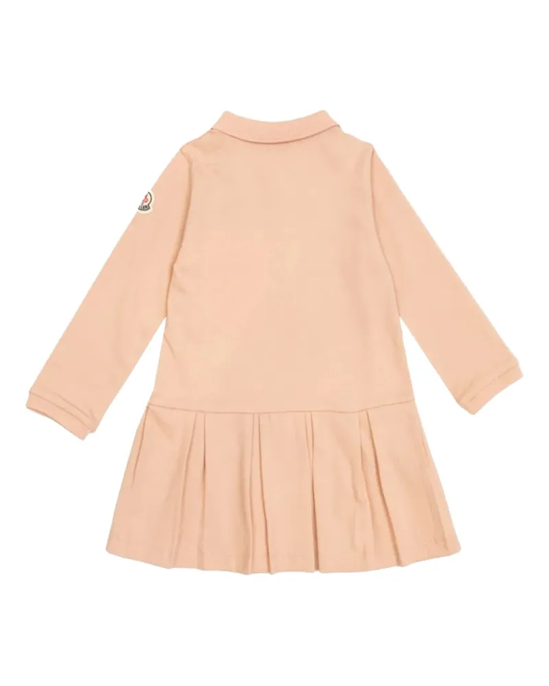 Moncler Logo Cotton-Elastane Dress — Pink Pink