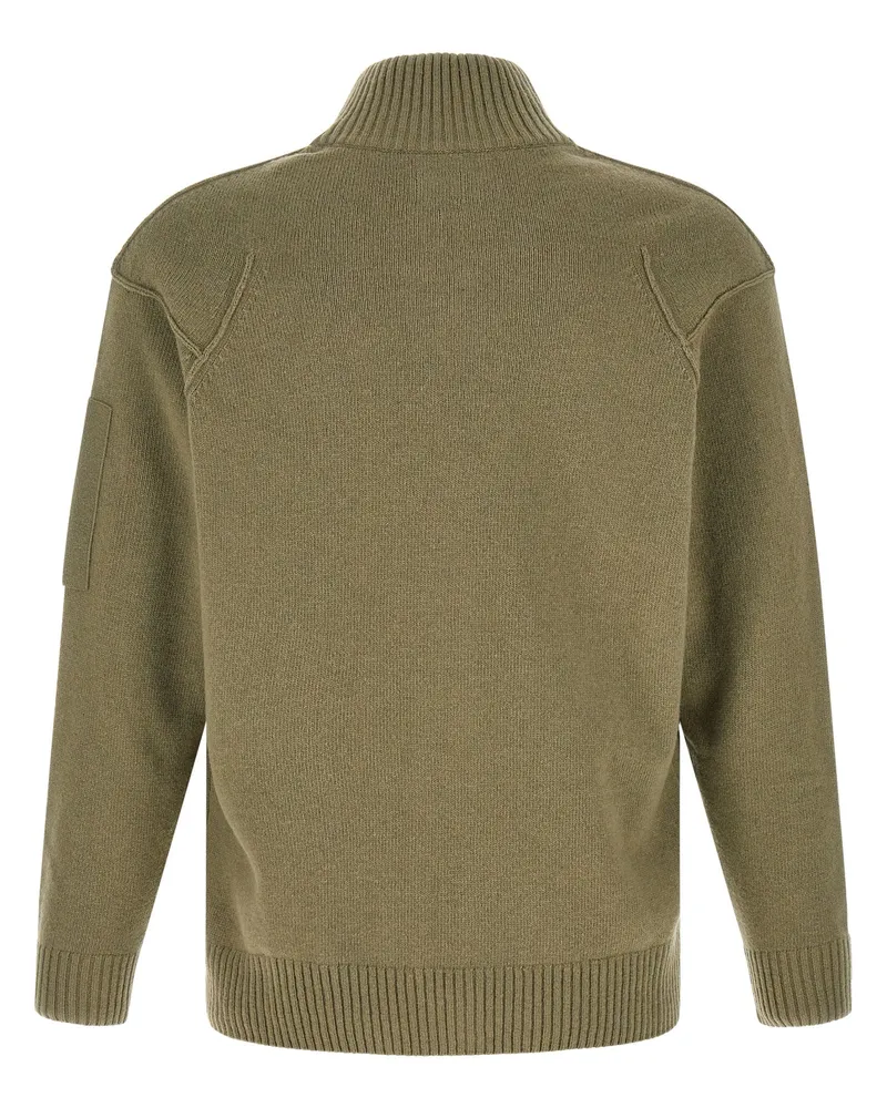 C.P. Company Wool Blend Cardigan Bicolor