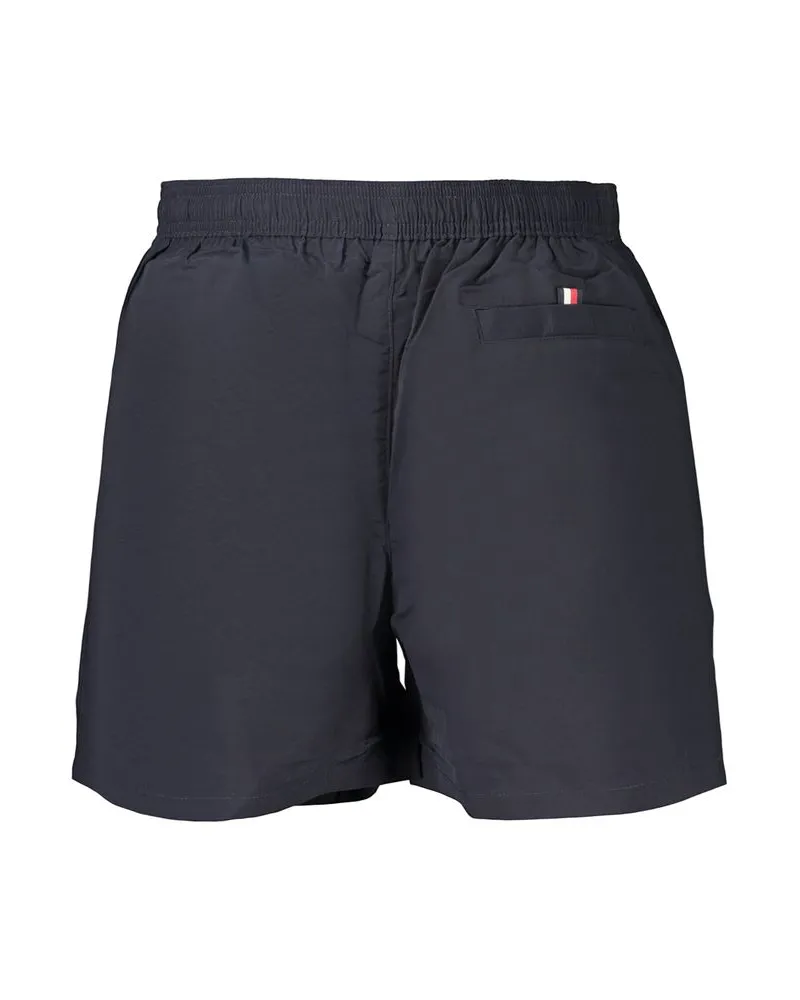 Tommy Hilfiger Striped Polyester Swim Shorts — Blue Blue