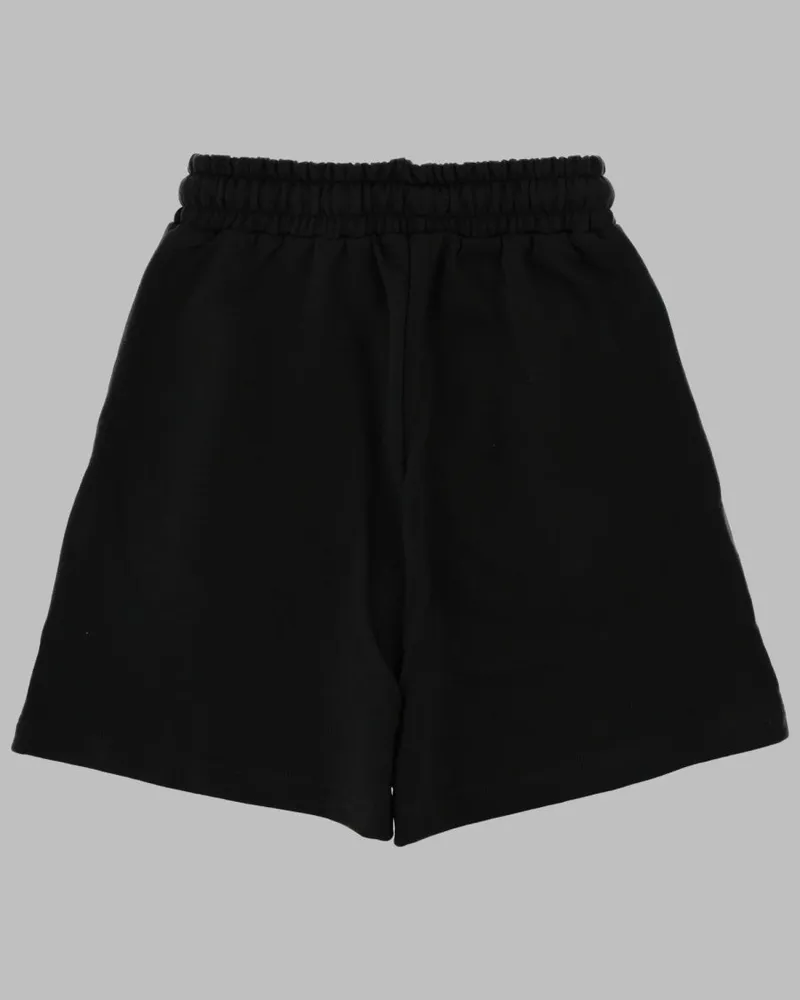 MSGM Cotton Fleece Bermuda Shorts — Black Black