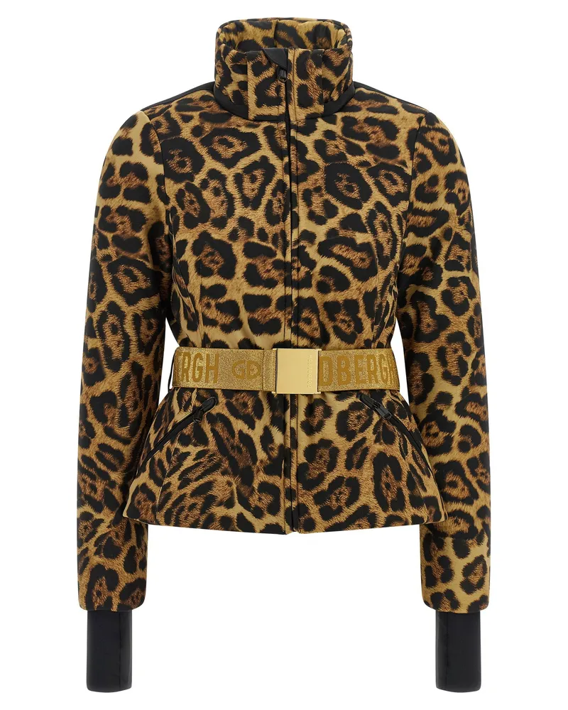 GOLDBERGH Leopard-Print Down Jacket — Gold Gold