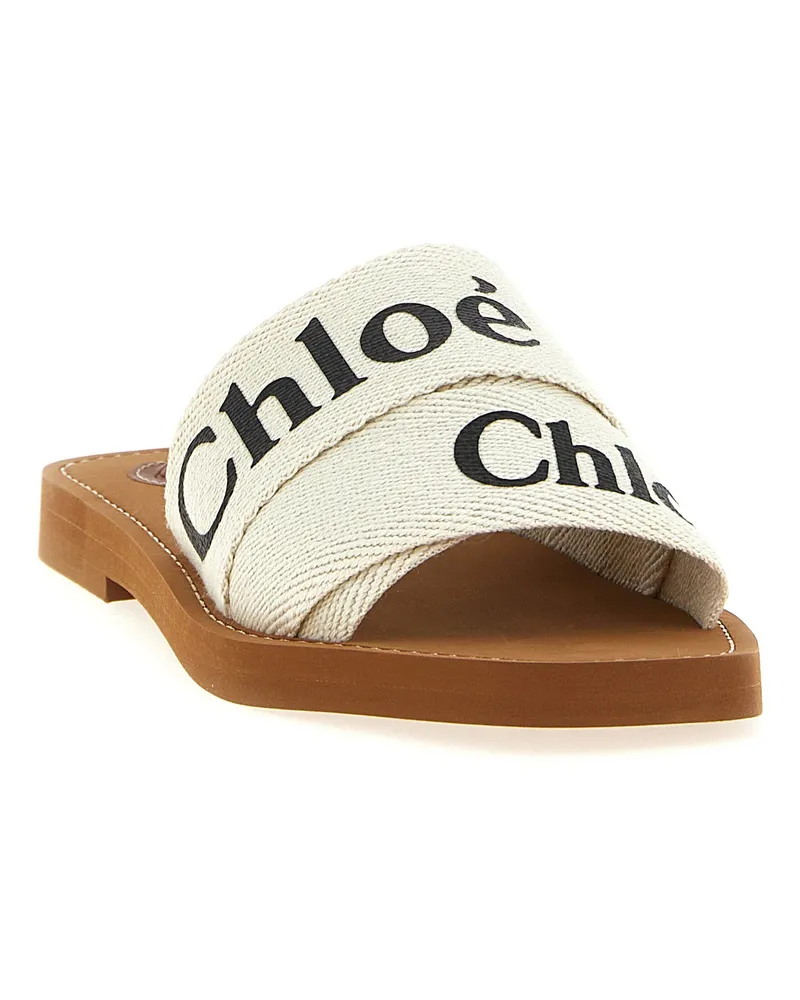 Chloé Woody Sandals — White White