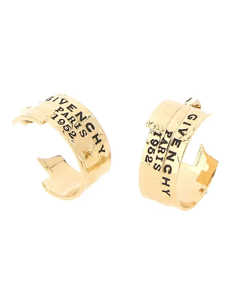 Givenchy Women's Gold Metal  Tape Earrings Anticgolden Orecchini Anticgolden