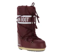 Maxi Logo-Print Nylon Snow Boot — Burgundy