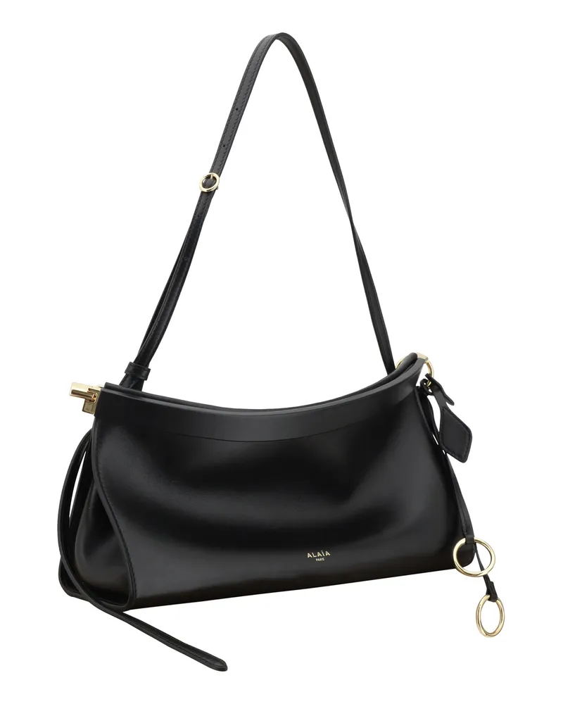 Alaïa Women's Shoulder Bag Le Click West Black Calf Leather Black