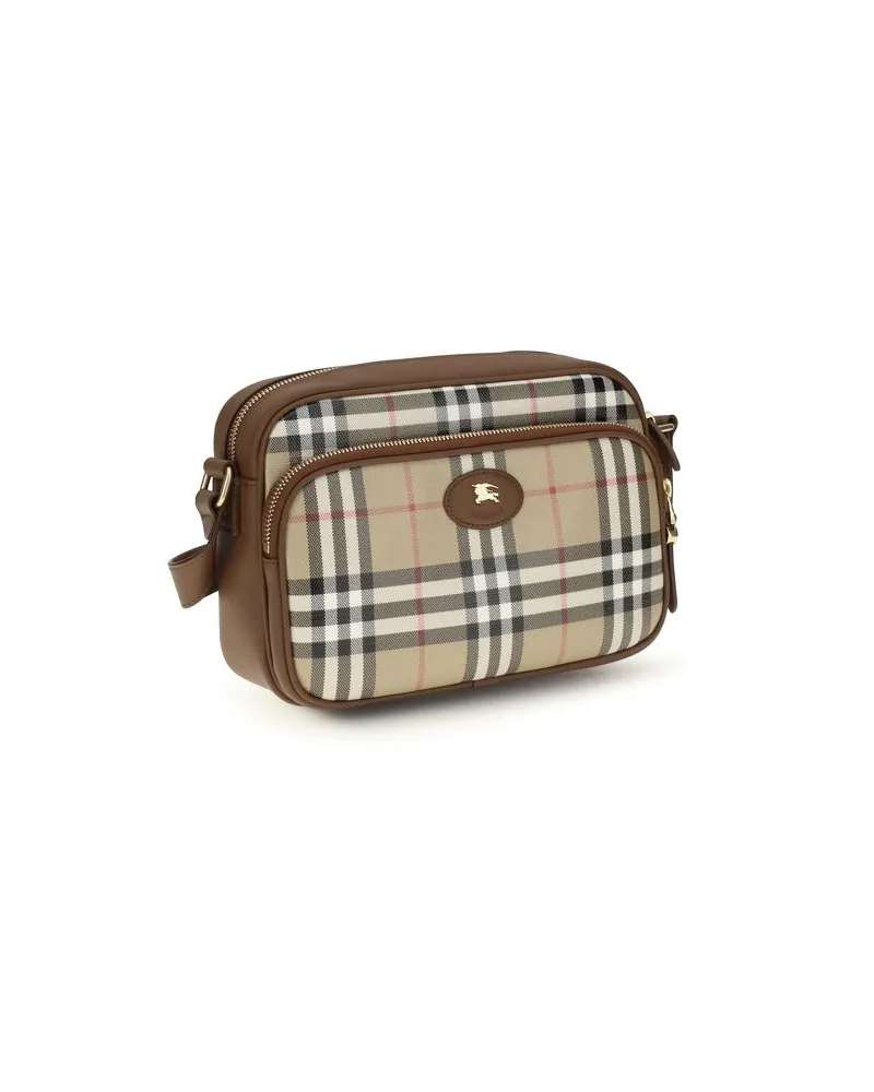 Burberry Men's Beige Cotton Shoulder Bag Beige